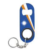 Nationaal vlaggenstaatoctrooi van de Marshalleilan Mini Flessenopener (Voorkant)