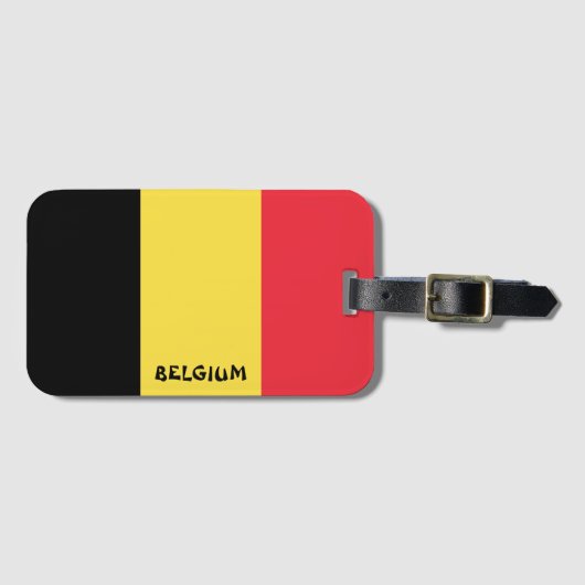Nationaal vlaggenstaatpatriottisch België Bagagelabel (Voorkant (horizontaal))