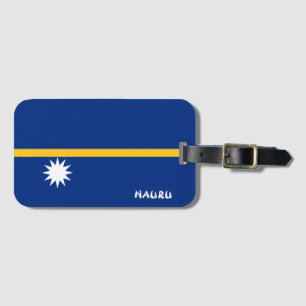 Nationaal vlagpatriottisch gebied van Nauru Bagagelabel
