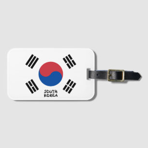 Nationaal vlagpatriottisch Zuid-Korea Bagagelabel