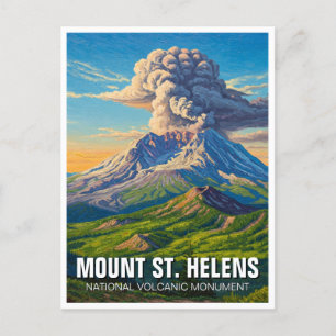 Nationaal Volkanisch Monument voor St Helens Briefkaart