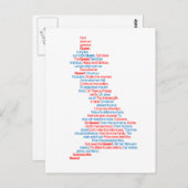 Nationaal volkslied briefkaart (Voorkant / Achterkant)