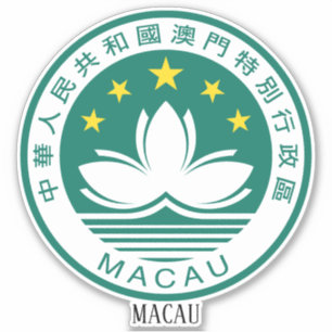 Nationaal wapenschild van Macau Sticker
