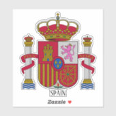 nationaal wapenschild van Spanje Sticker (Vel)