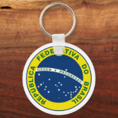 Nationaal zegel van Brazilië Sleutelhanger (Voorkant)