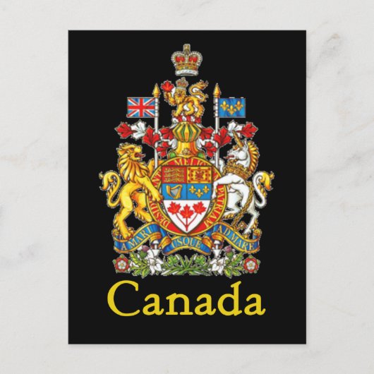 Nationaal zegel van Canada Briefkaart (Voorkant)