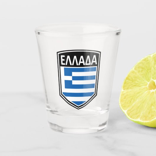 National - Ελλάδα Shot Glas (Voorkant)