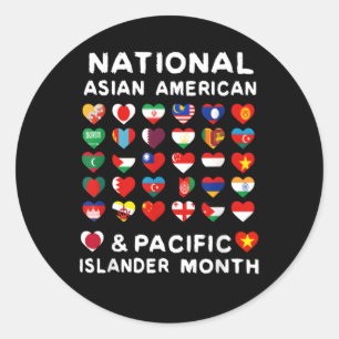National Asian American And Pacific Islander Herit Ronde Sticker