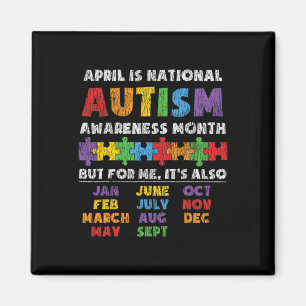 National Autism Awerness Maandbericht Autistic Kin Magneet
