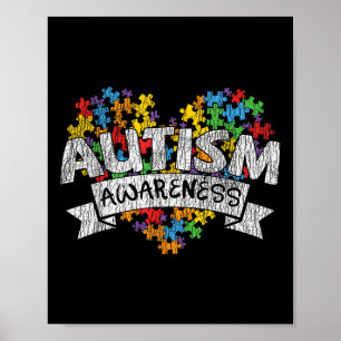 National Autism Awerness Maandbericht Autistic Kin Poster