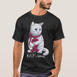 National AVM Awareness Month Burgundy Ribbon Cute T-shirt