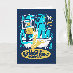 National Bathtub Party Day December 15th Kaart