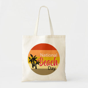 National Beach Day Canvas tas