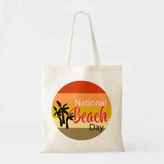 National Beach Day Canvas tas (Voorkant)