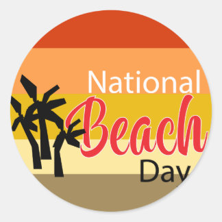 National Beach Day Sticker