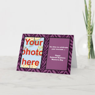National Business Women's Day toevoegen foto Kaart