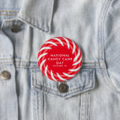 National Candy Cane Day Ronde Button 7,6 Cm (In situ)