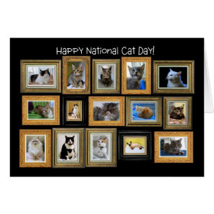 National Cat Day, Cat Portrait Gallery Carte