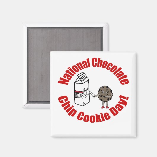 National Chocolate Chip Cookie Day Magneet (Voorkant / Achterkant)