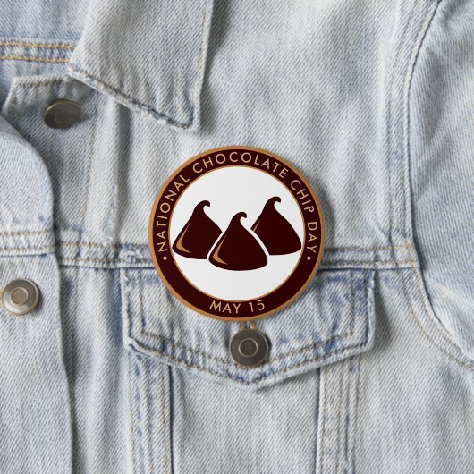 National Chocolate Chip Day Ronde Button 7,6 Cm (In situ)