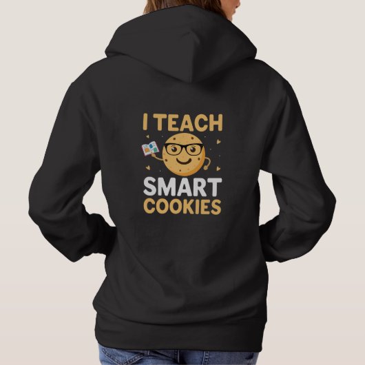 National Cookie Day, ik geef slimme koekjes Hoodie (Achterkant)