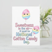 National Cotton Candy Day Bedankkaart (Staand voorkant)