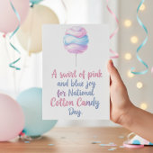 National Cotton Candy Day Bedankkaart