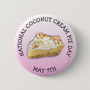 National Cream Pie Day May 7e Vakantiay Button