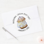 National Cream Puff Day 2 januari Stickers (Envelop)