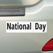 National Cut Along The Dotted Line Day Bumpersticker (Op auto)