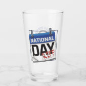 National Day Riff Pint voor Lager Glas (Voorkant)