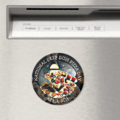National Deep Dish Pizza Day 5th Magnet Magneet (Insitu (Vaatwasser))