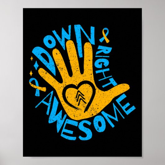 National Down Syndrome Awareness Maand Down Right Poster (Voorkant)