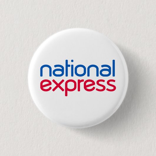 National Express-badge Ronde Button 3,2 Cm (Voorkant)