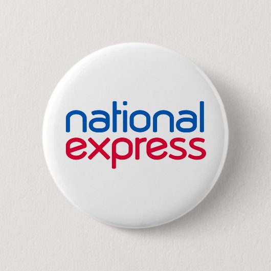 National Express-badge Ronde Button 5,7 Cm (Voorkant)