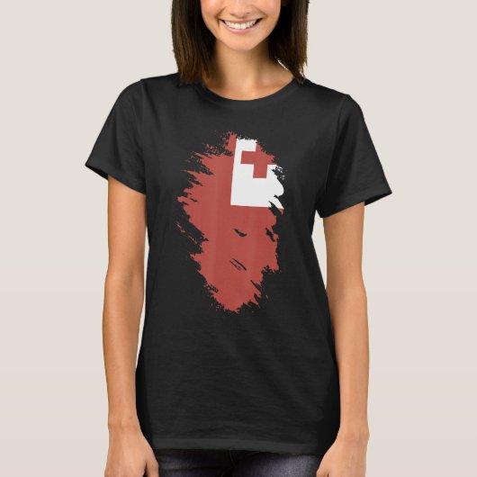 National Flag of Tonga souvenir for men women T-shirt (Voorkant)