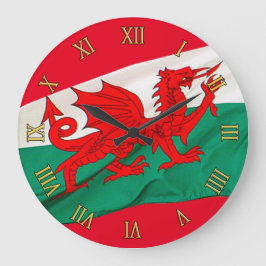 National Flag of Wales, The Red Dragon Patriotic Grote Klok
