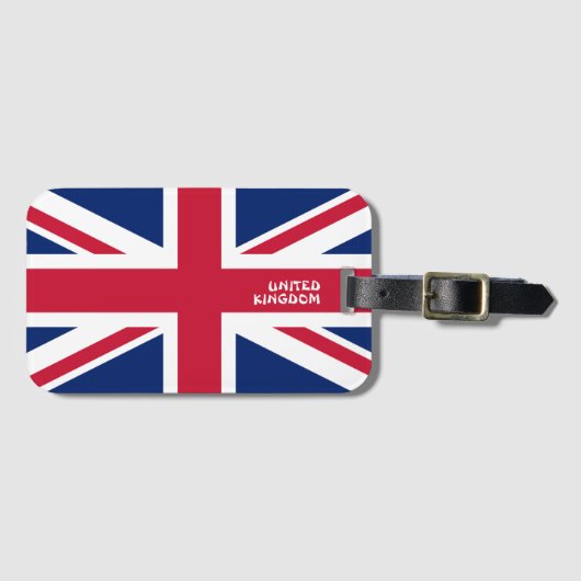 National Flag Patriotic Bagagelabel (Voorkant (horizontaal))