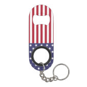 National Flag Patriotic USA Mini Flessenopener (Achterkant)