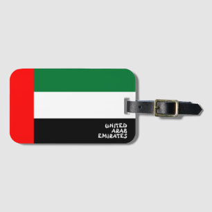 National Flag Patriotic Verenigde Arabische Emirat Bagagelabel