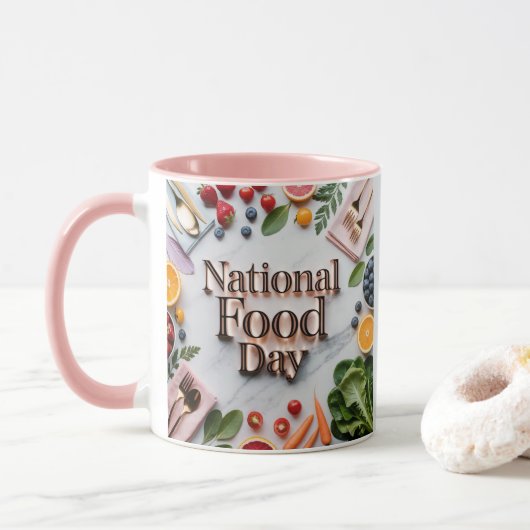 National Food Day Combo Mug (Avec donut)