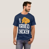 National Fried Chicken Day I Love Crispy Chicken T-shirt (Voorkant volledig)