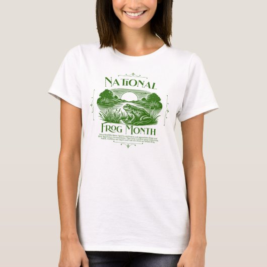 National Frog Month T-shirt (Voorkant)