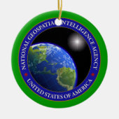 National Geospatial Intelligence Agency Custom Keramisch Ornament (Voorkant)
