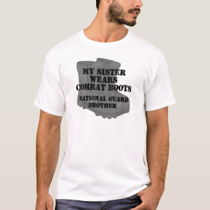 National Guard Brother Sister CB T-shirt