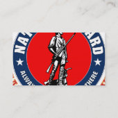 National Guard Shield Logo Visitekaartje (Achterkant)