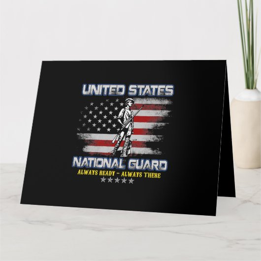 National Guard Veteran Altijd klaar Amerikaanse vl Kaart (Voorkant)