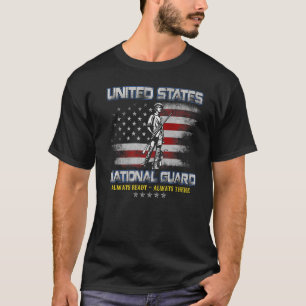 National Guard Veteran Altijd klaar Amerikaanse vl T-shirt