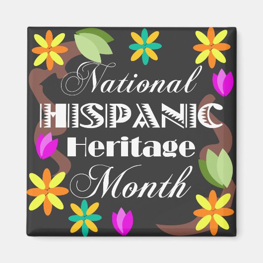 National Hispanic Heritage Month Magnet Magneet (Voorkant)