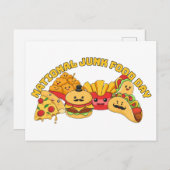 National Junk Food Day Briefkaart (Voorkant / Achterkant)